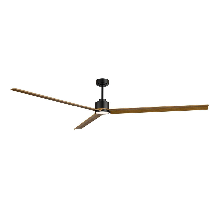 Ventilador de techo con luz Sulion Anne LED negro y madera motor DC CCT regulable 2246956