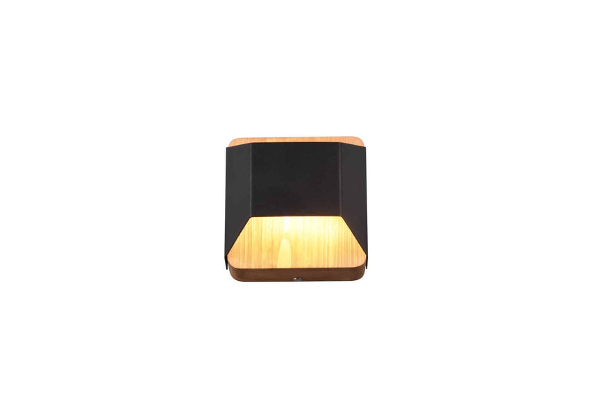Trio Arino Black mat metal LED wall light 224810132