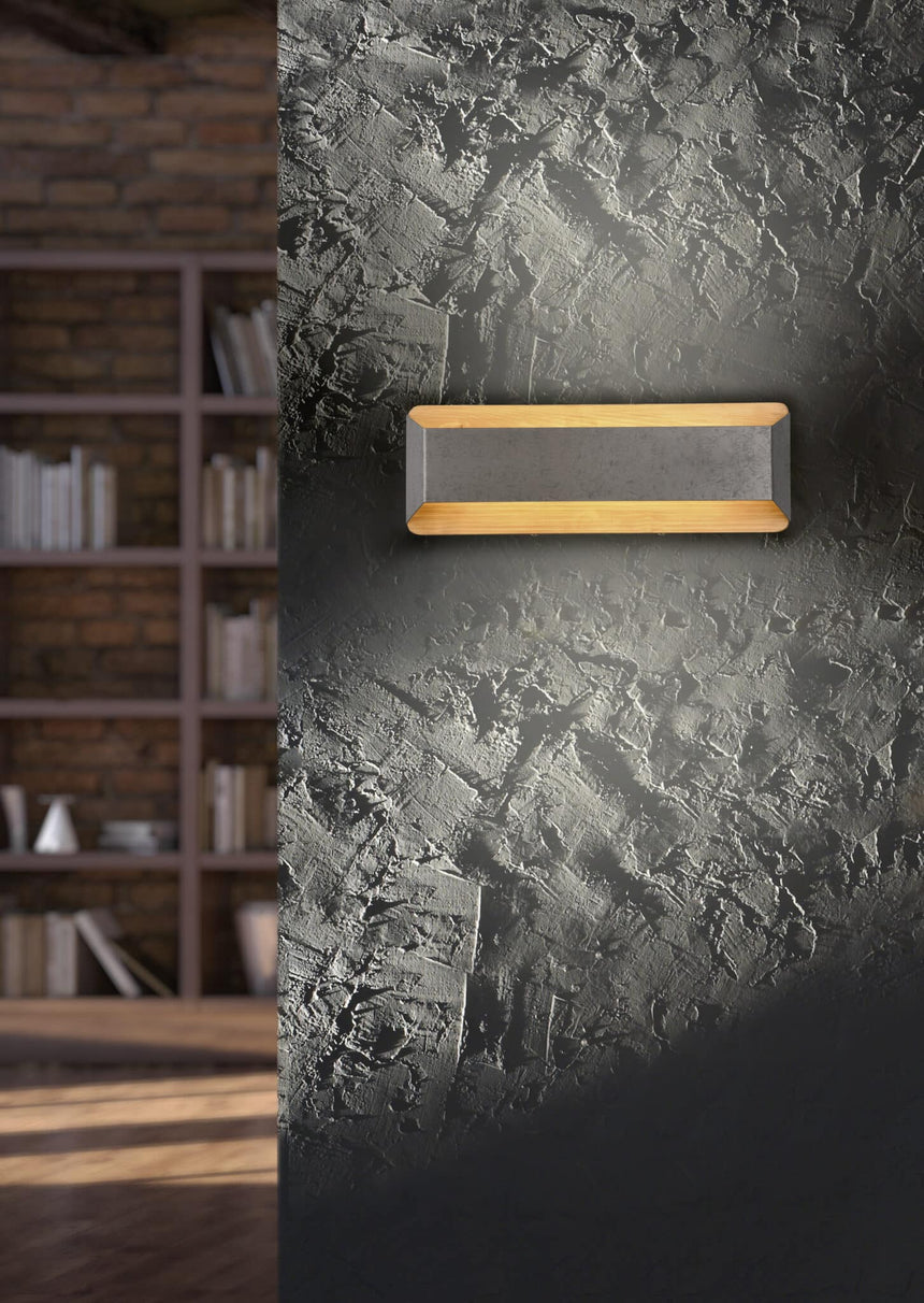 Trio Arino Antique Nickel Metal LED Wall Light 224819167