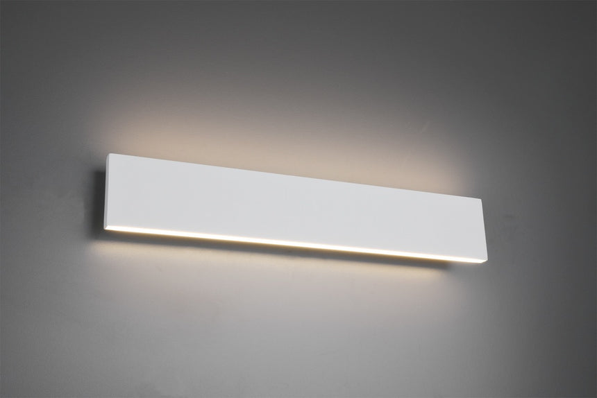 Trio Concha Aplique de pared LED de metal estera blanca 225174731