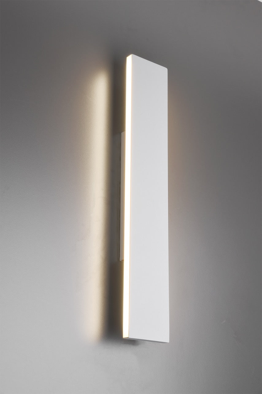 Trio Concha Aplique de pared LED de metal estera blanca 225174731