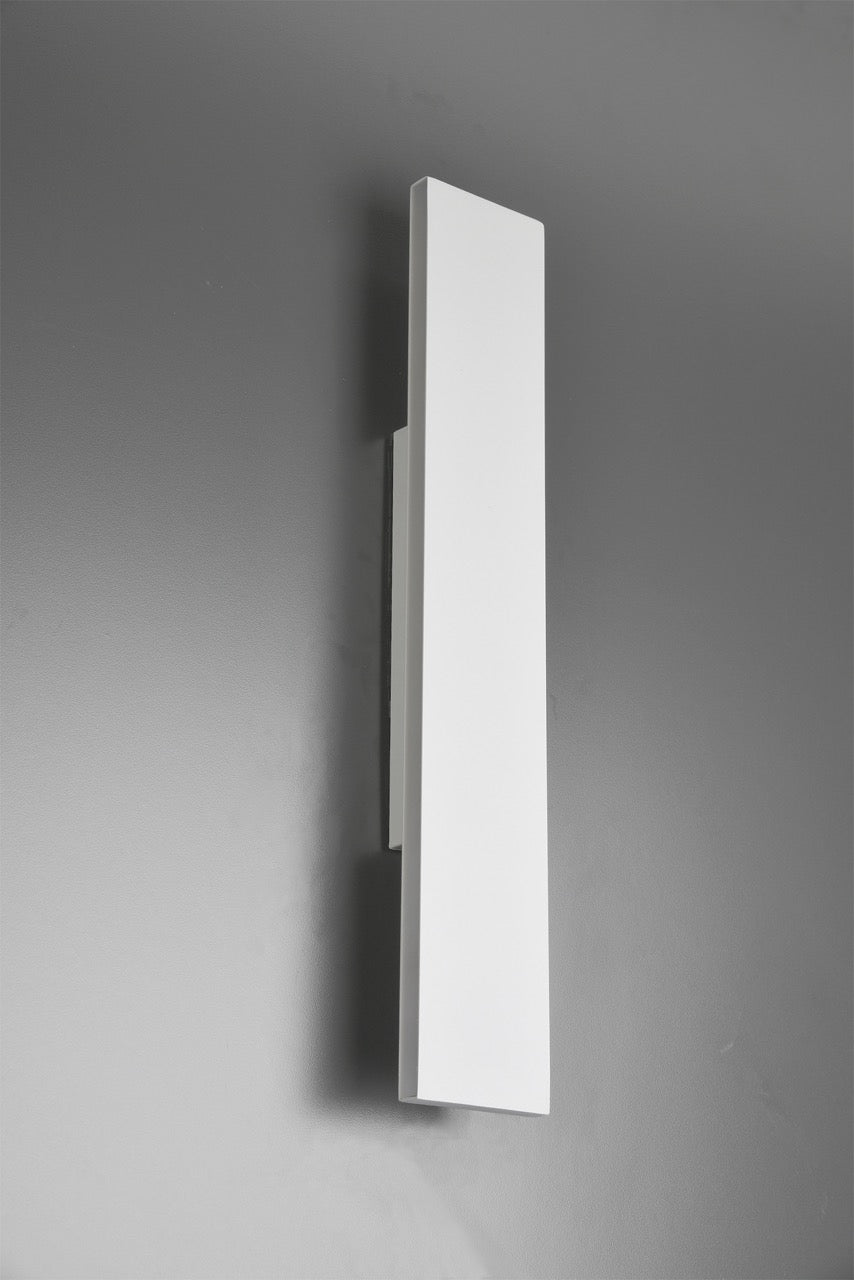 Trio Concha Aplique de pared LED de metal estera blanca 225174731