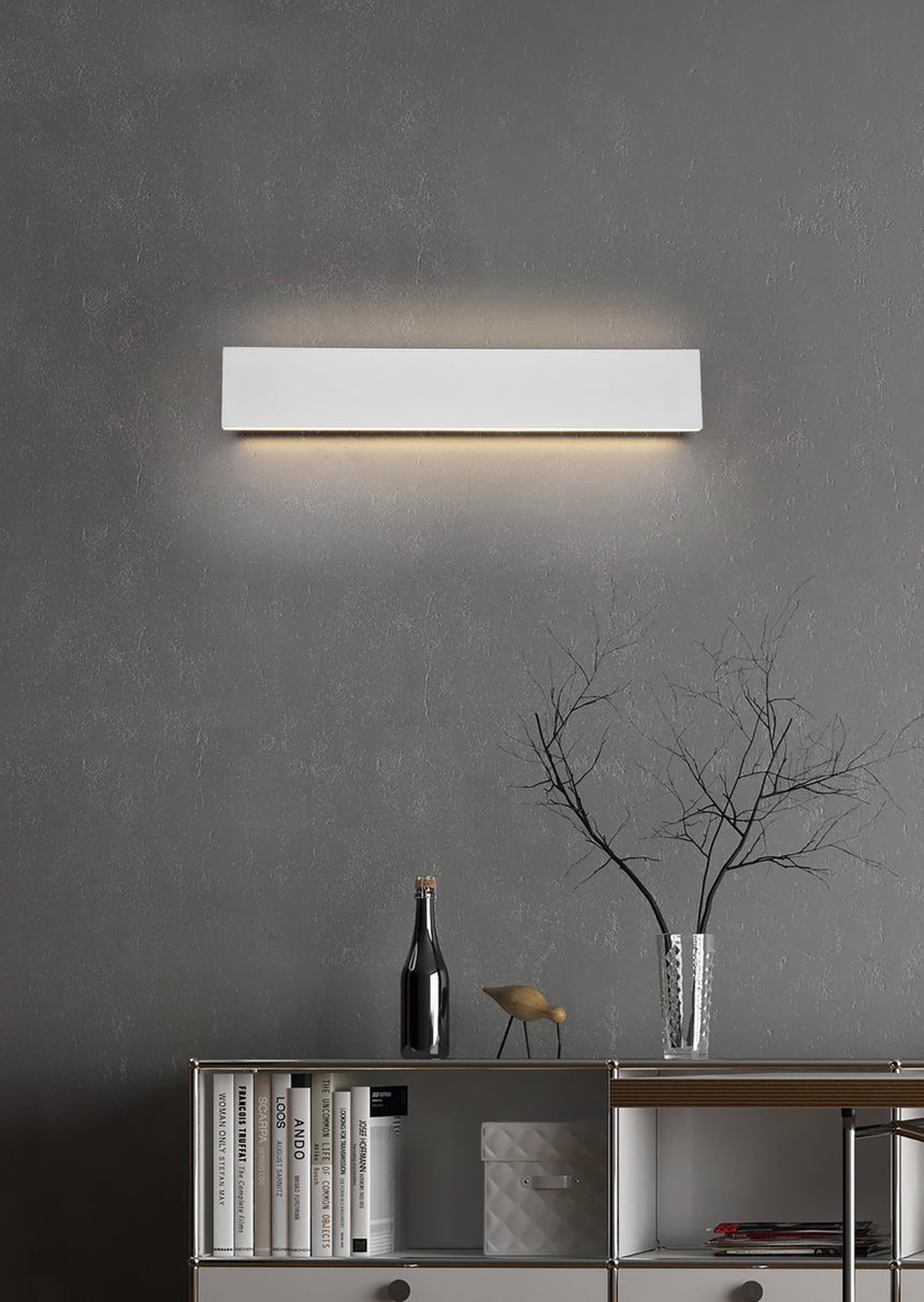 Trio Concha Aplique de pared LED de metal estera blanca 225174731