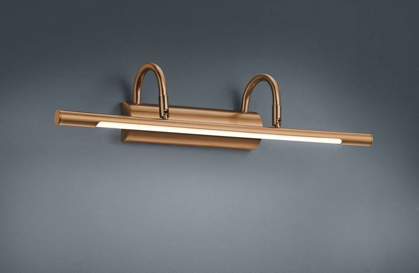 Aplique de pared Trio Cuadro LED bronce viejo 3000K 2