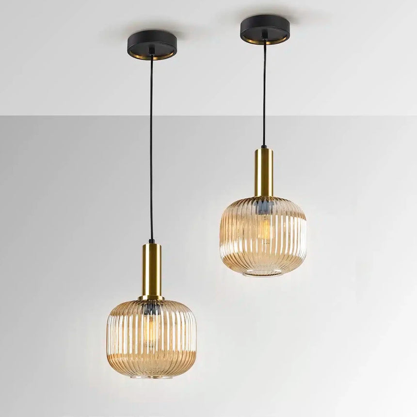 Schuller NORMA lámpara de techo colgante 1L ámbar 225588