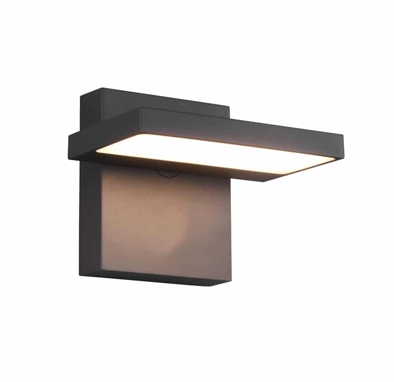 Trio Horton Aplique de pared exterior LED de aluminio antracita 226360142