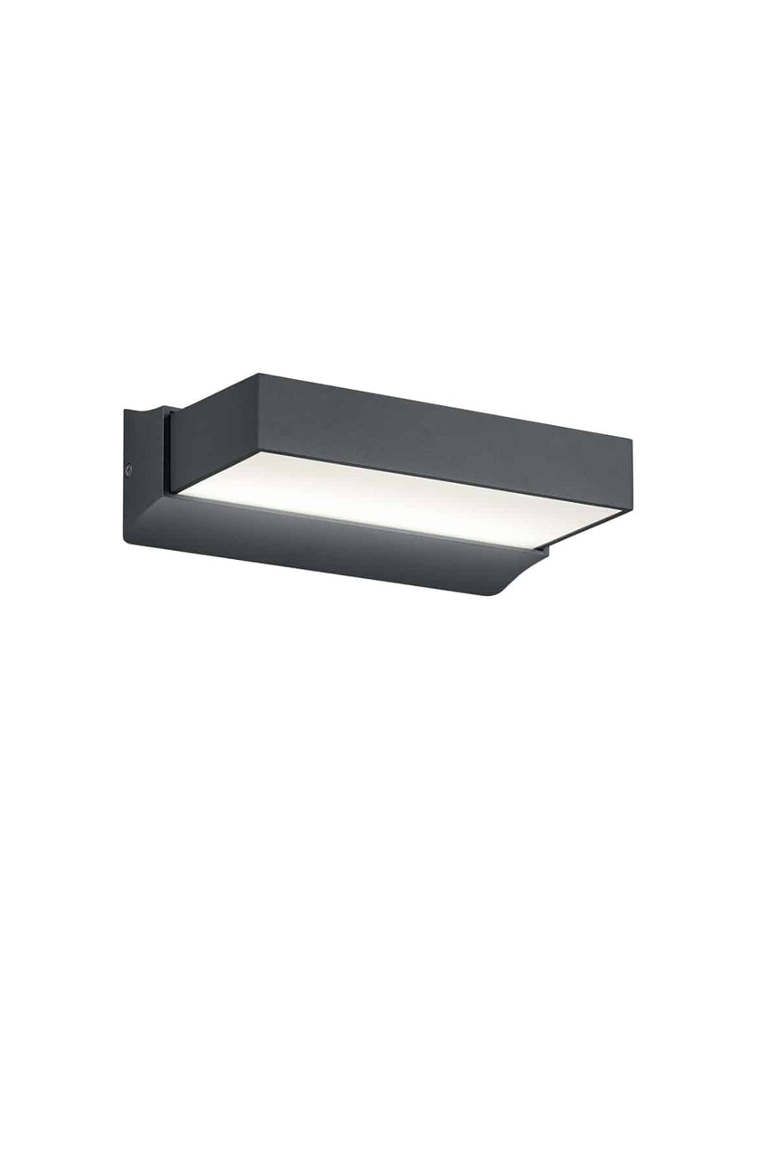 Trio Cuando Aplique de pared exterior LED de aluminio antracita 226660242