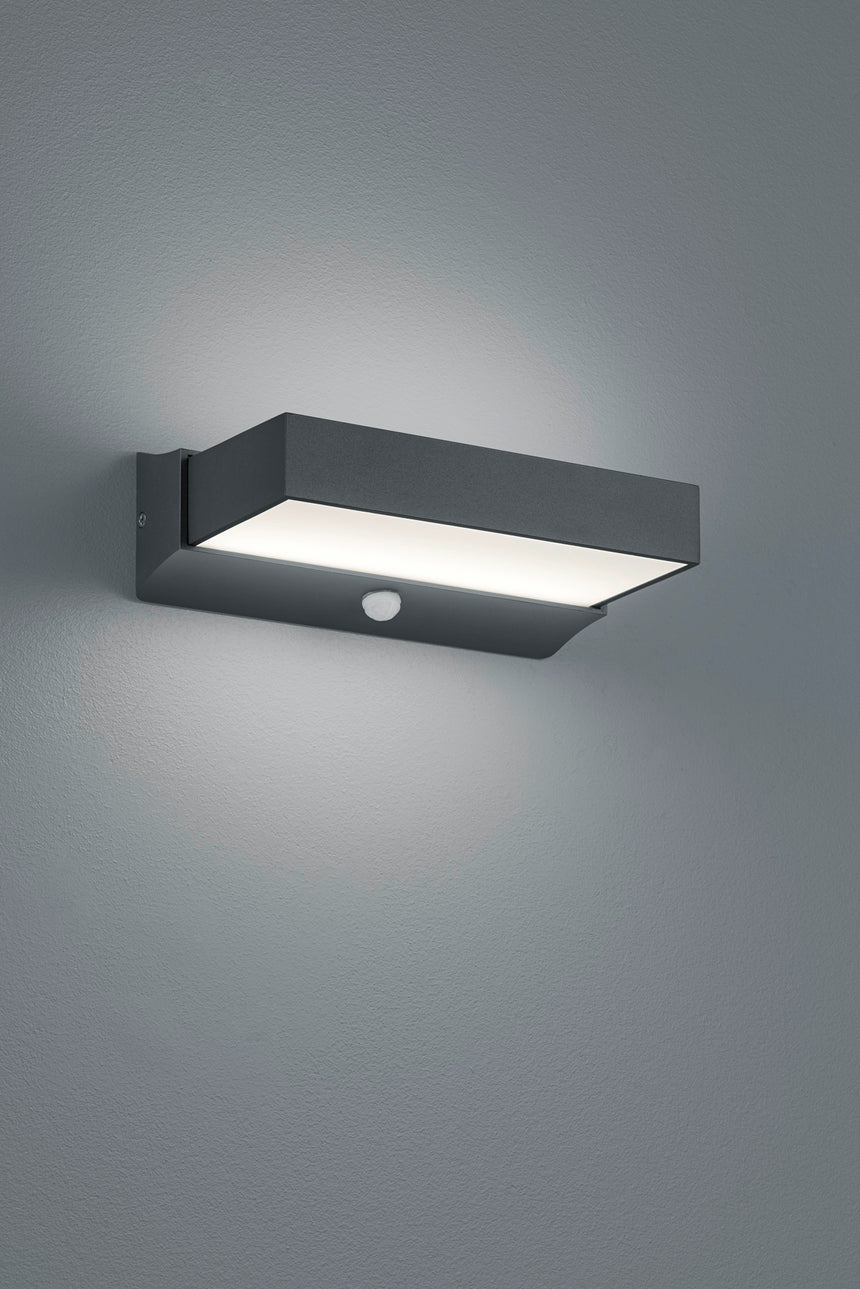 Aplique de exterior Trio Cuando LED antracita 3000K regulable IP54 2
