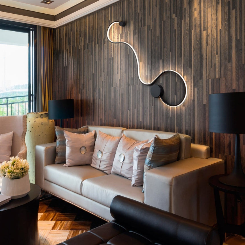 Schuller Grafos Aplique de pared grande negro 227018