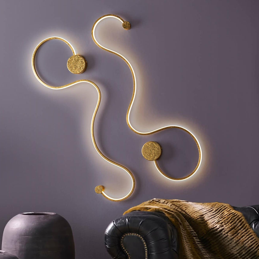 Schuller Grafos Aplique de pared grande pan oro 227032