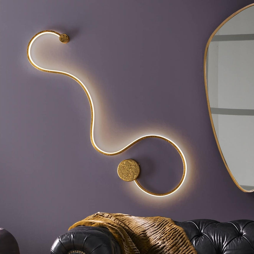 Schuller Grafos Aplique de pared grande pan oro 227032