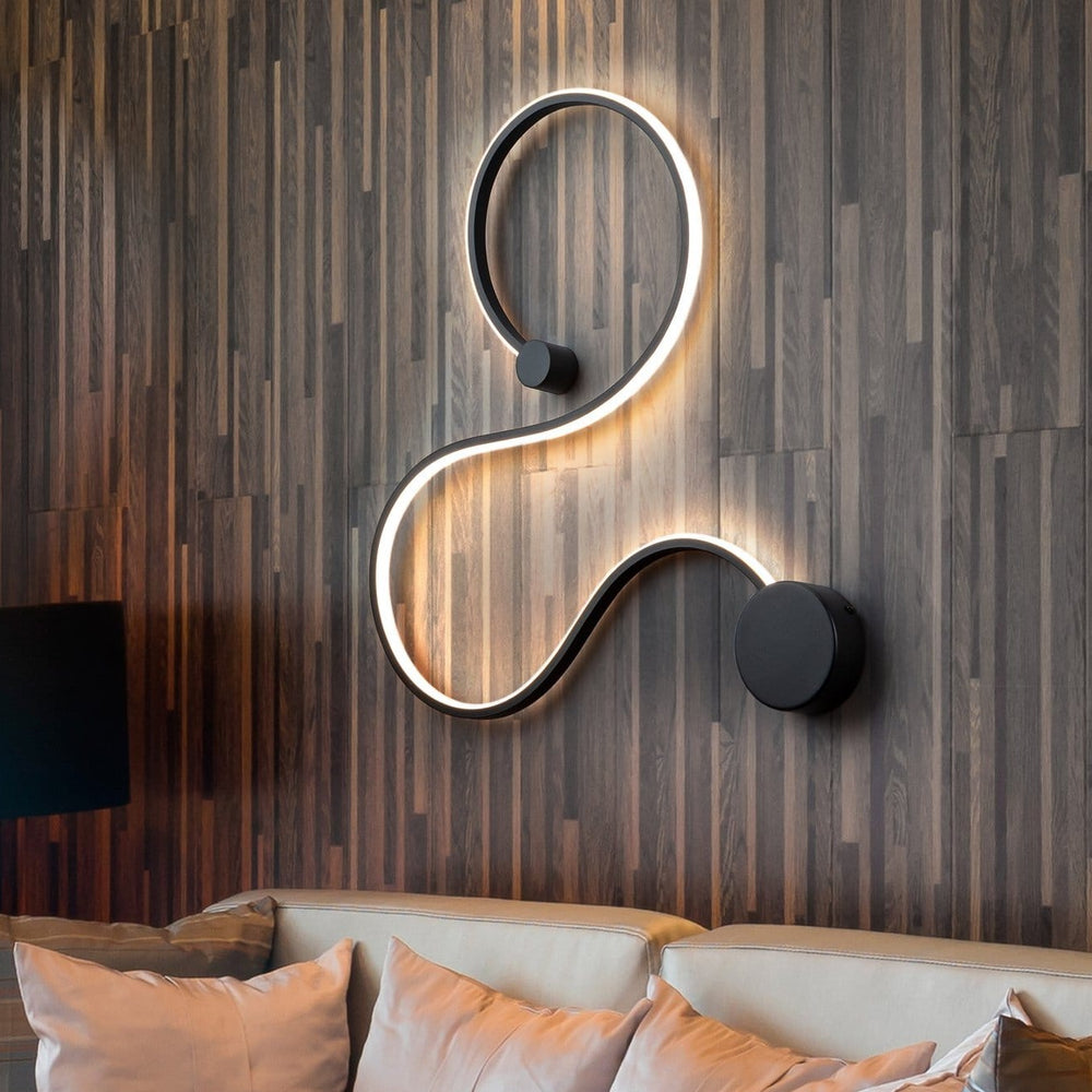 Schuller Grafos Small black wall light 227117