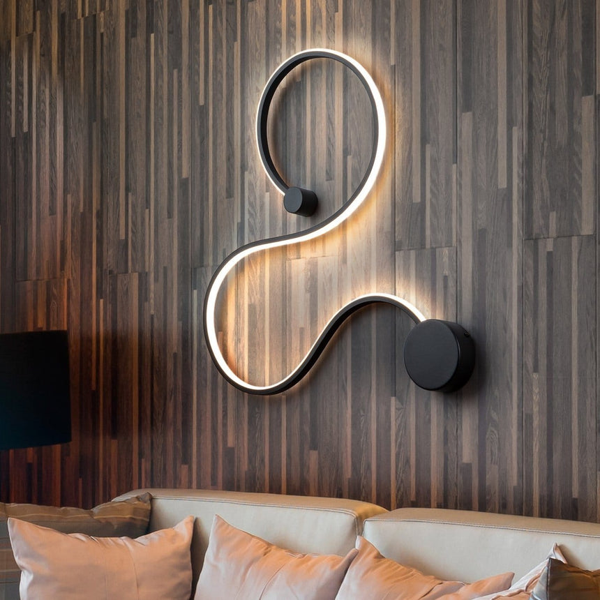 Schuller Grafos Small black wall light 227117