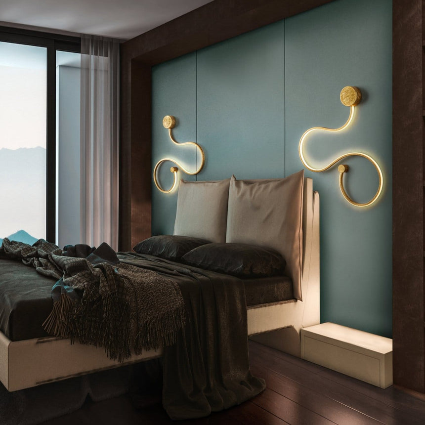 Schuller Grafos Aplique de pared pequeño pan oro 227131