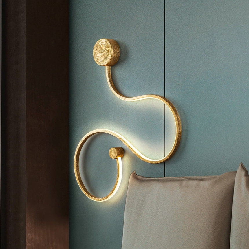 Schuller Grafos Aplique de pared pequeño pan oro 227131