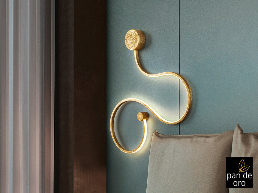 Lámpara aplique de pared Schuller Grafos LED pan de oro - vista 2