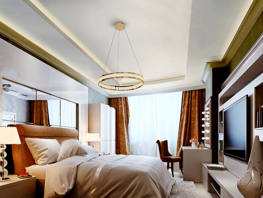 Schuller Lorian Pendant Ceiling Lamp 1 Ring Gold 227384