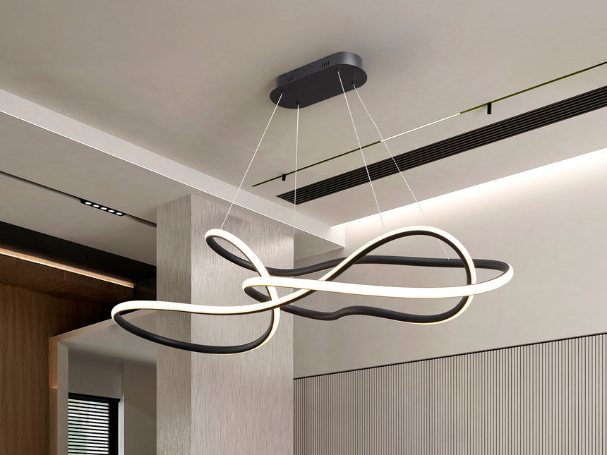 Schuller Evania Pendant Ceiling Lamp Matte Black 227643