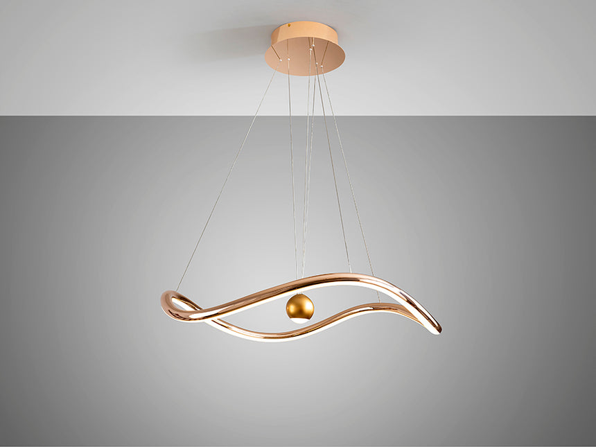 Schuller Romina Lámpara de techo colgante dorado brillo 227902