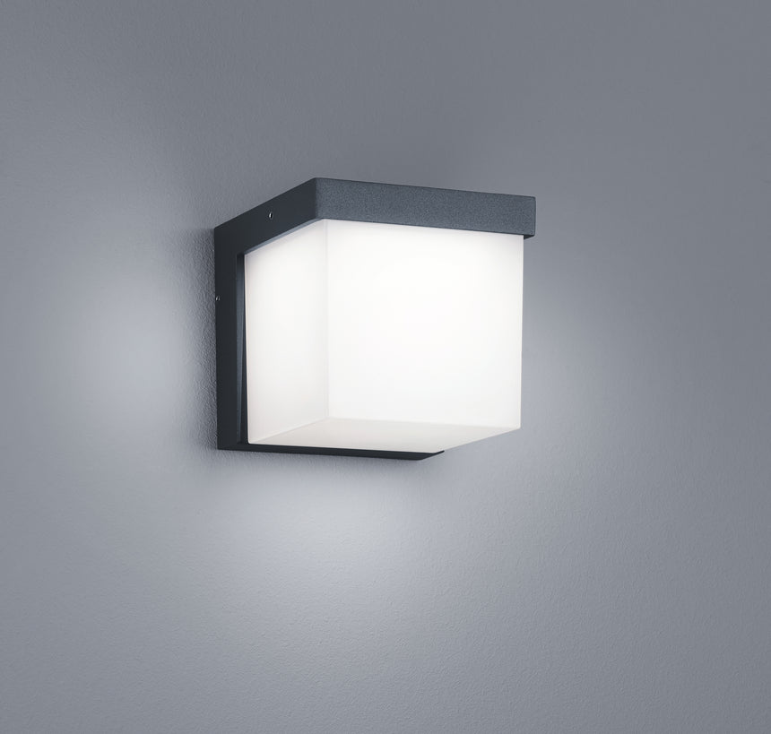 Aplique de exterior Trio Yangtze LED antracita 3000K regulable IP54 228260142