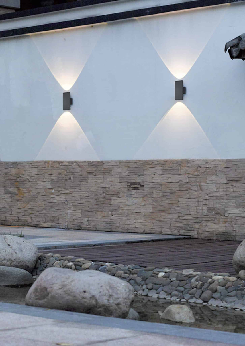 Trio Colorado Aplique de pared exterior LED de aluminio antracita 228460242