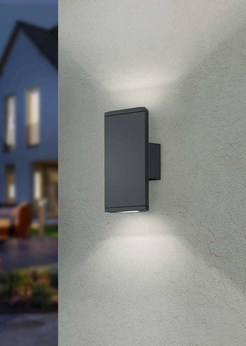 Trio Colorado Aplique de pared exterior LED de aluminio antracita 228460242