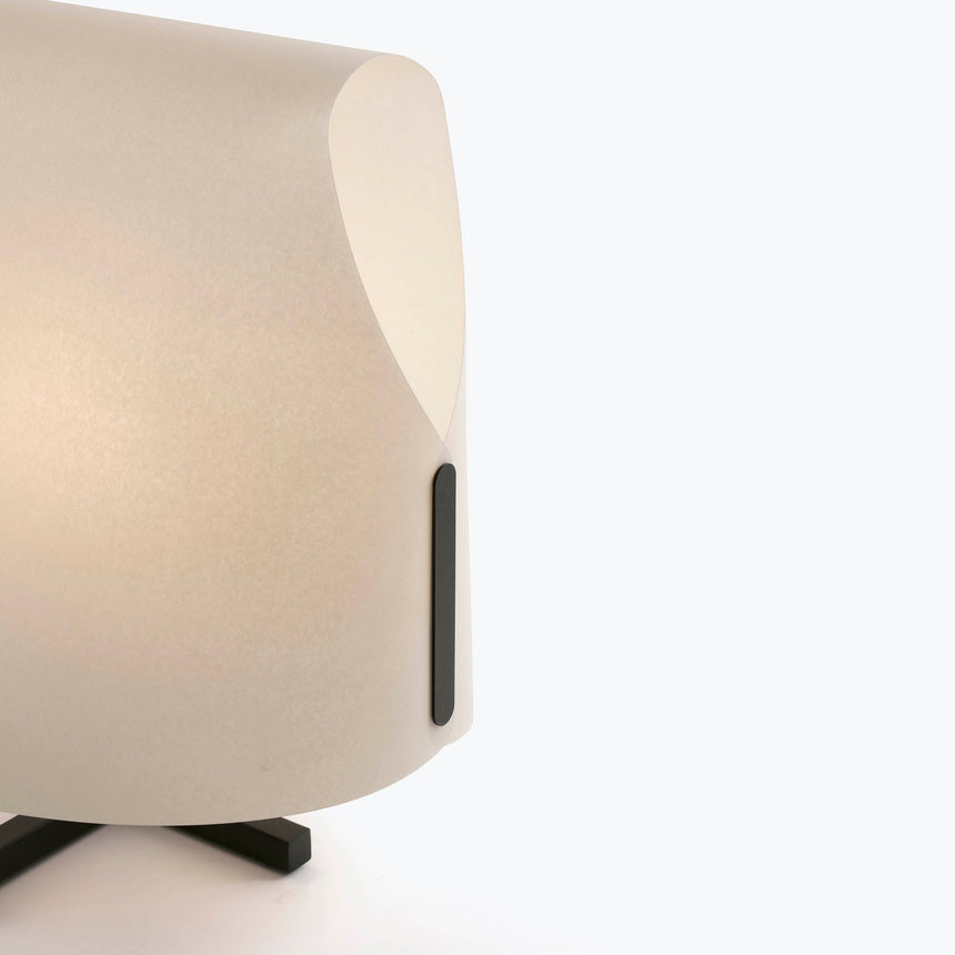 Faro LUANG M Lámpara sobremesa negra/beige 23002-57