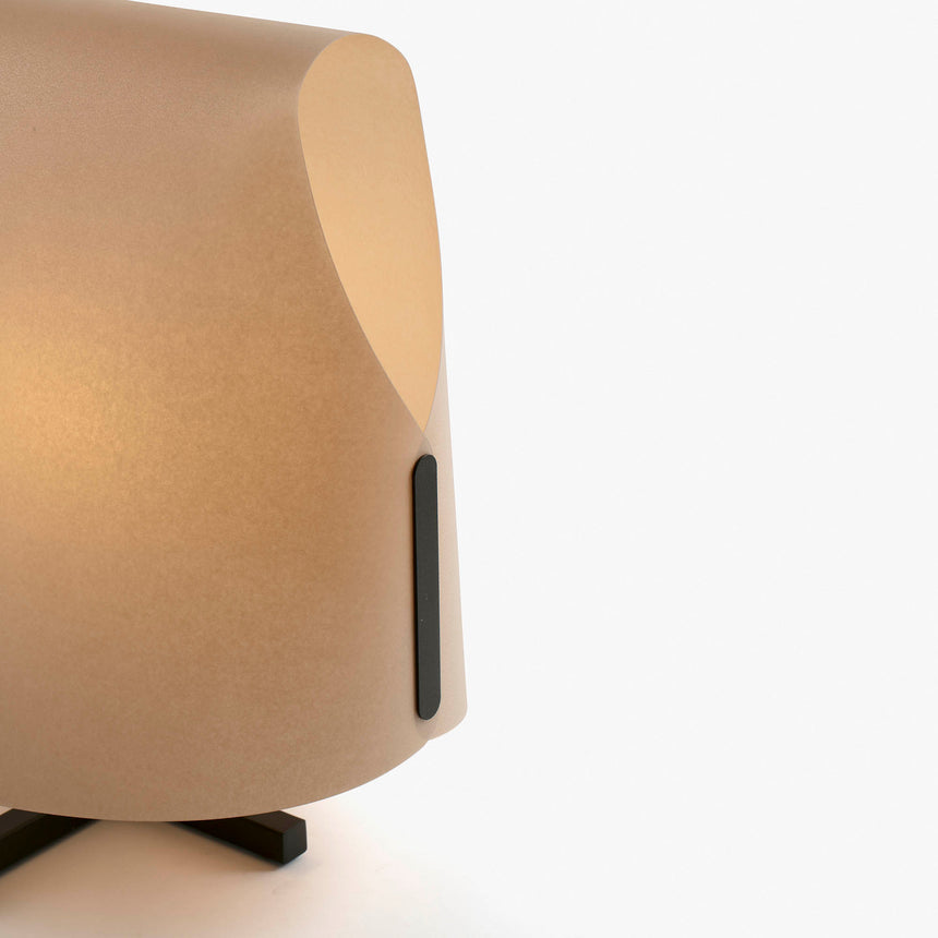 Faro LUANG M Black/camel table lamp 23002-58