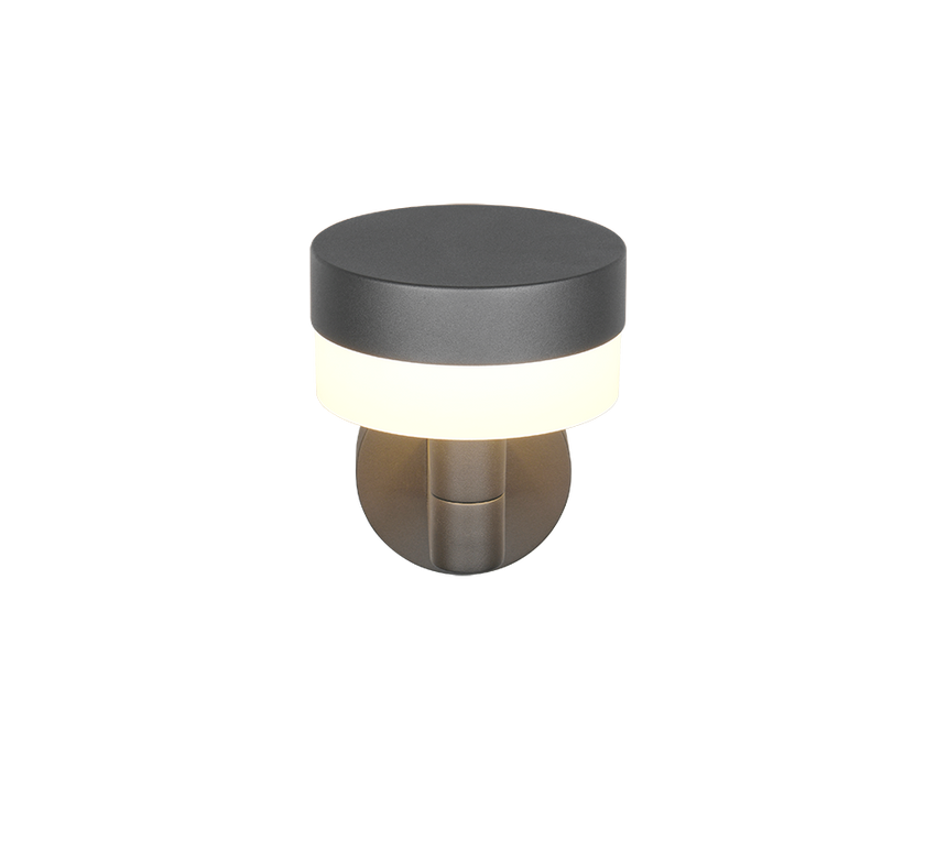 Aplique de exterior Trio Mackenzie LED antracita 3000K regulable IP54 230569142