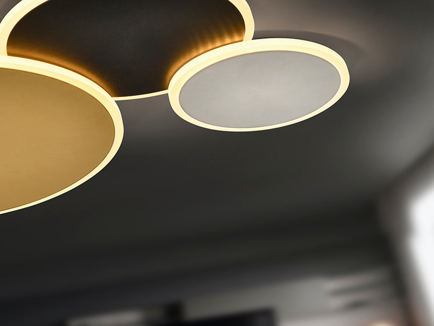 Plafón Schuller Umbra LED oro y negro 3000K 236254 - imagen 4