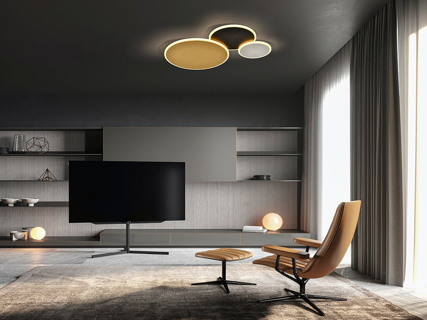 Plafón Schuller Umbra LED oro y negro 3000K 236254 - vista alternativa