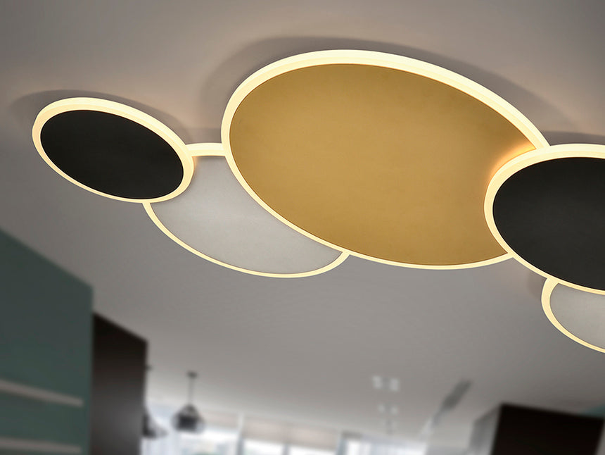 Plafón Schuller Umbra LED oro y negro 3000K 236322 - imagen 4