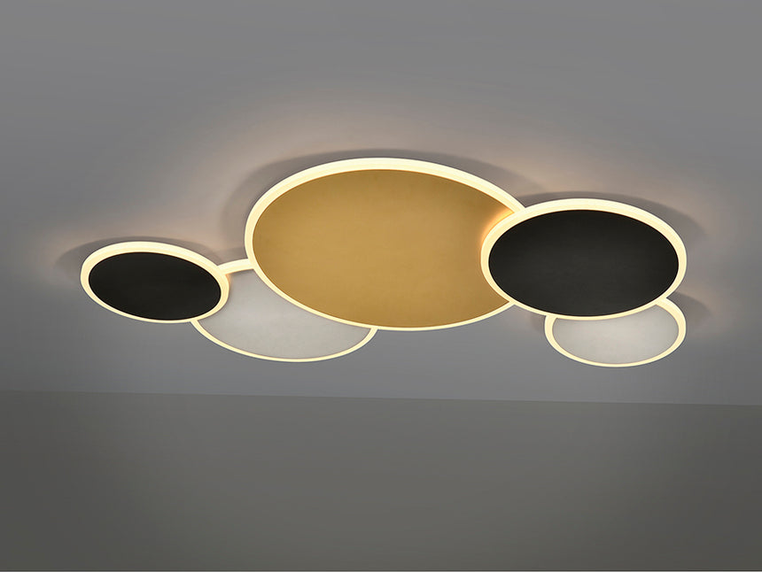 Plafón Schuller Umbra LED oro y negro 3000K 236322 - imagen 5