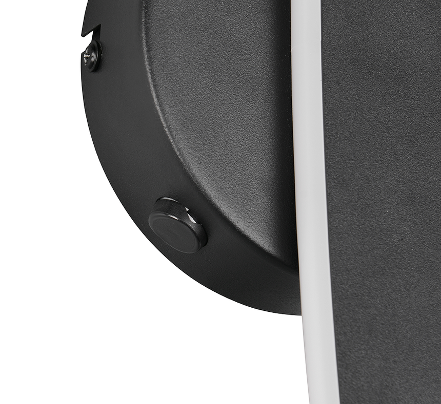 Aplique de pared Trio Napoli LED negro mate 34,5cm 237970132