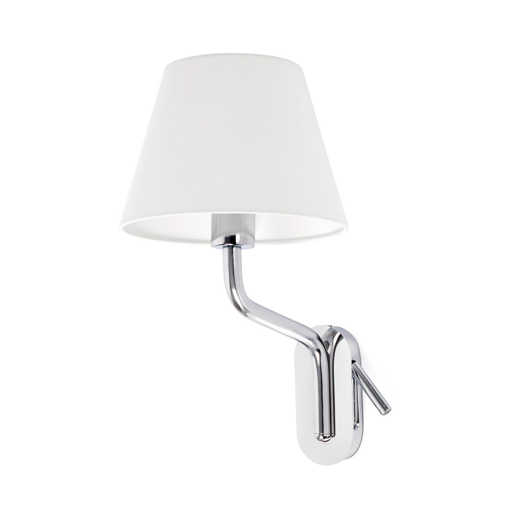 Faro ETERNA Wall lamp with left reader chrome/white 24007-10