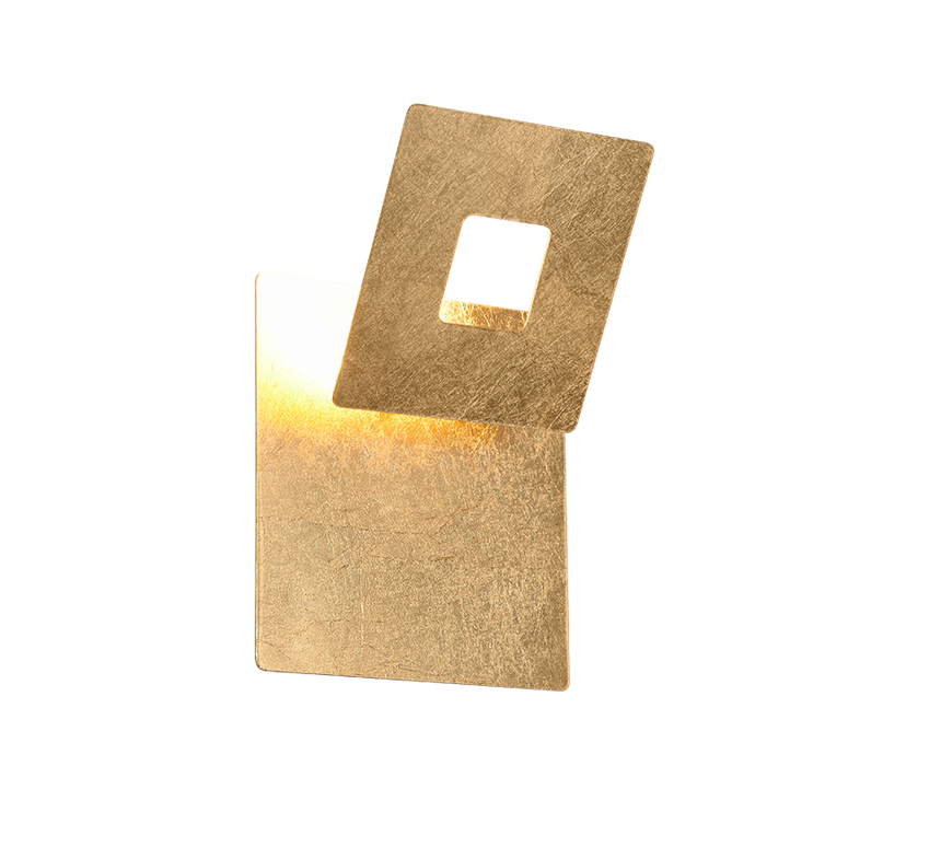 Trio Leano aplique metal oro 240319179