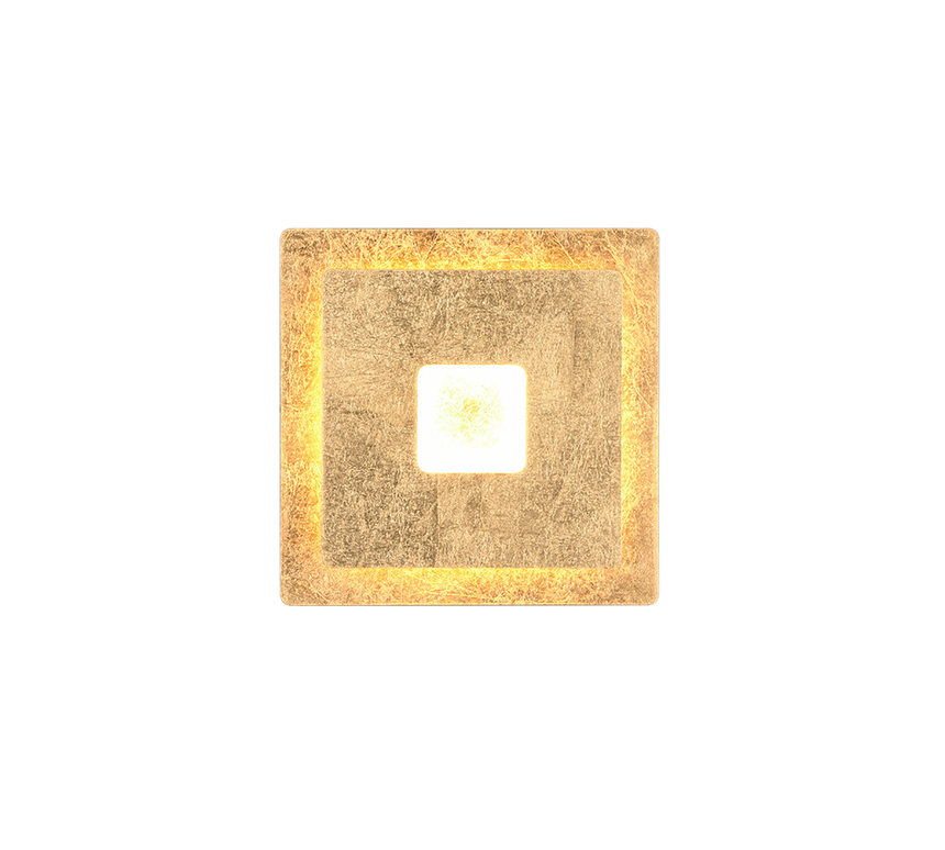 Trio Leano aplique metal oro 240319179