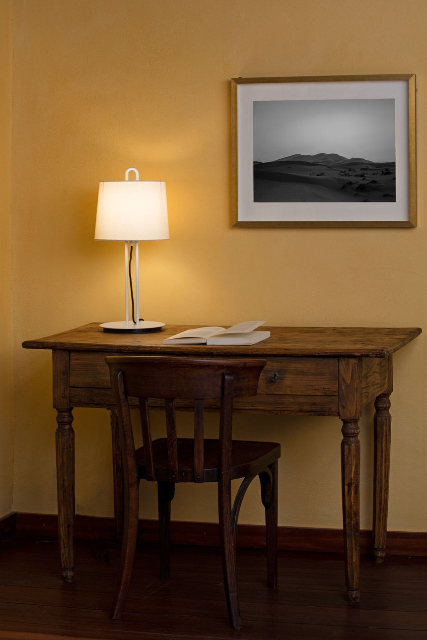 Lámpara de mesa Faro Montreal E27 blanco y beige — ref. 24034-05 (2)