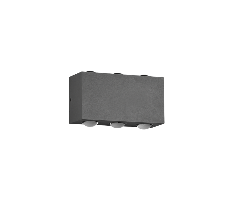 Aplique de exterior Trio Clyde LED antracita 3000K regulable IP54 240760142