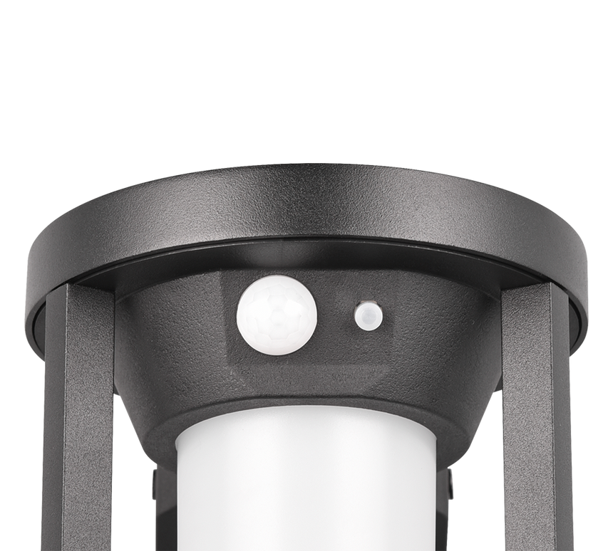 Aplique de exterior Trio Carmo LED negro mate solar 3000K regulable IP54 2410691