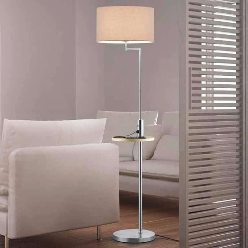 Trio Claas Matte Nickel Metal Floor Lamp 400400107
