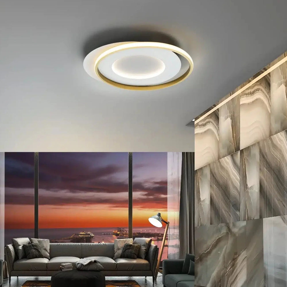 Schuller Limbos white and gold ceiling light 245135