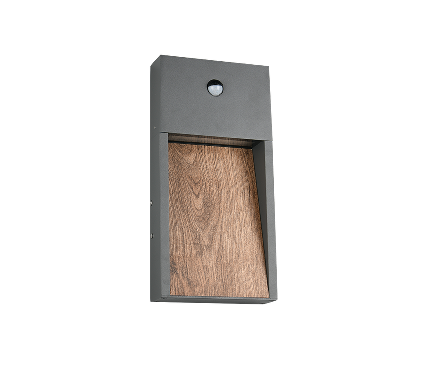 Aplique de exterior Trio Salmon LED wood imitation 3000K regulable IP44 33cm 246