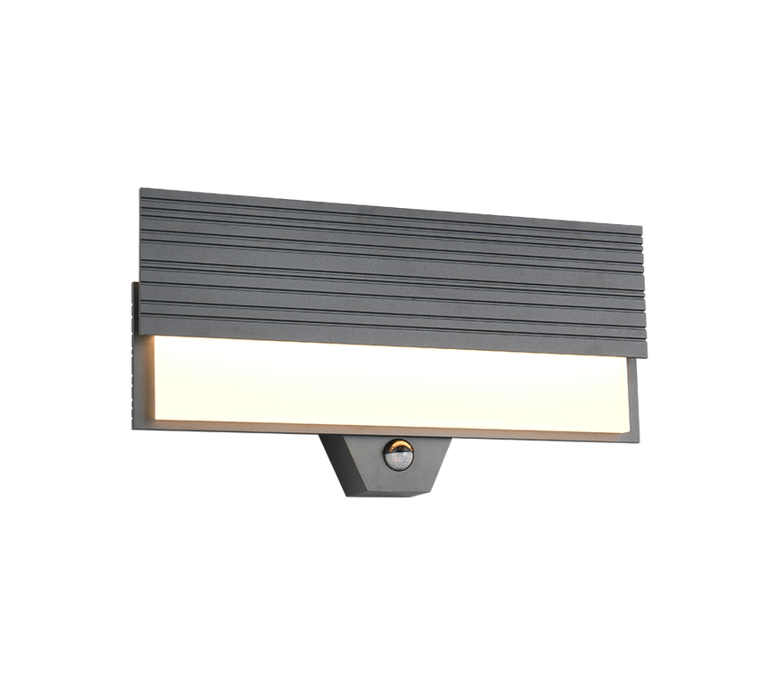 Trio Mariza Anthracite outdoor wall light with sensor 247069142
