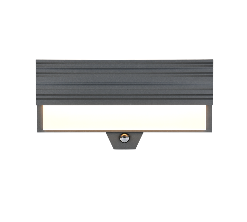 Trio Mariza Anthracite outdoor wall light with sensor 247069142