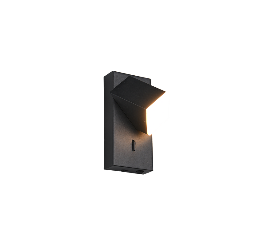 Plafón de techo Trio Raglan LED negro mate 3000K 7cm 248570132