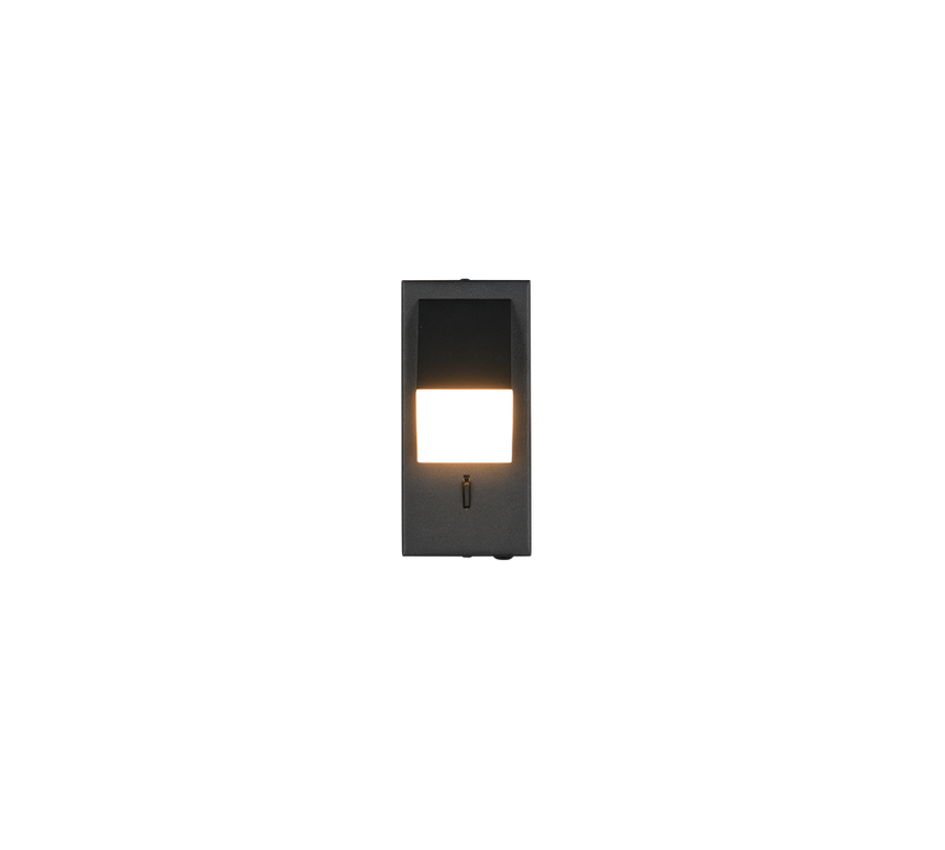 Plafón de techo Trio Raglan LED negro mate 3000K 7cm 248570132