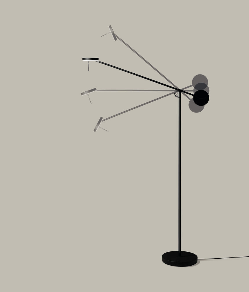 Lámpara de pie LedsC4 Invisible LED negro 3000K 25-5693-05-05