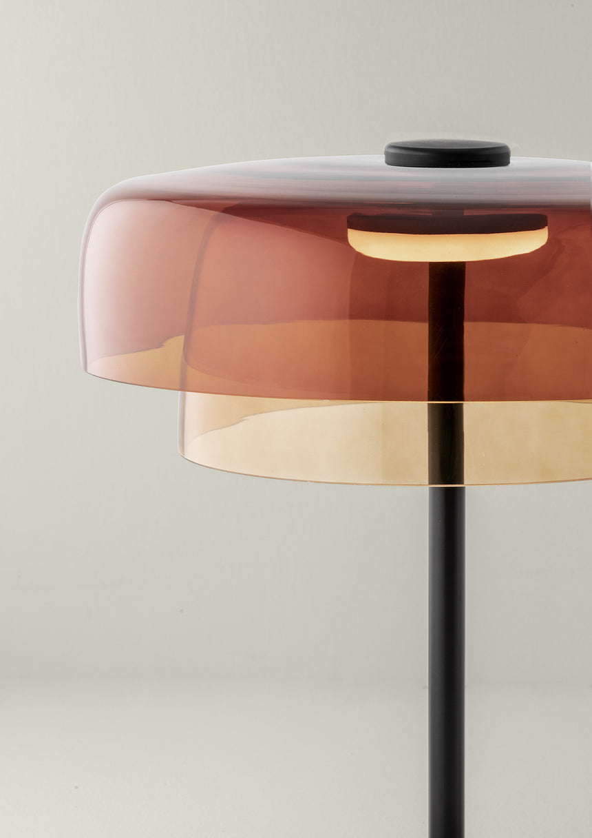 LedsC4 Levels floor lamp, 2 lights, Ø42cm + Ø32cm LED 17 Push N 25-A002-05-15