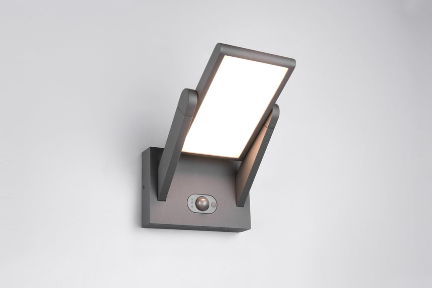 Aplique de exterior Trio Malawi LED antracita solar CCT regulable IP65 253769142